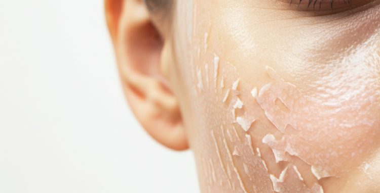 Descamação da pele após o peeling: o que ela realmente revela sobre os resultados