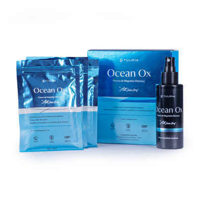 Imagem em 3D do cosmético OCEANOX - FLOCOS DE MAGNÉSIO COM 3 SACHÊS DE 50G