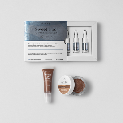 Imagem em 3D do cosmético KIT SWEET LIPS CHOCOLATE PROFISSIONAL