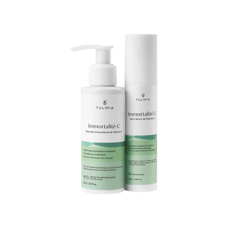 Foto do cosmético COMBO IMMORTALITÉ-C (SÉRUM E SABONETE DE VITAMINA C)