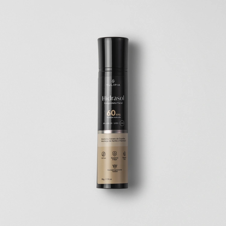 Foto do cosmético HIDRASOL FOTOPROTETOR FACIAL FPS 60 PPD 25 50G