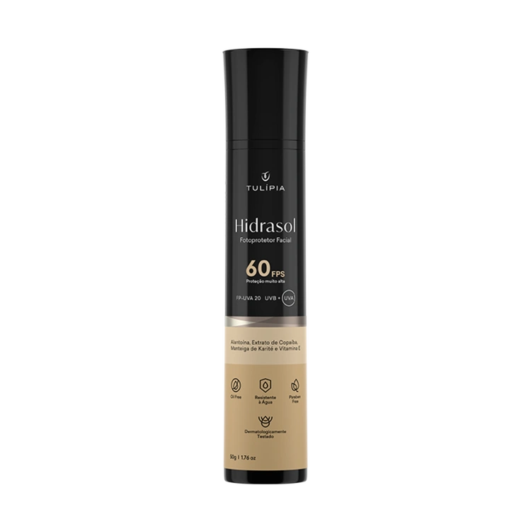 Foto do cosmético HIDRASOL FOTOPROTETOR FACIAL FPS 60 PPD 25 50G