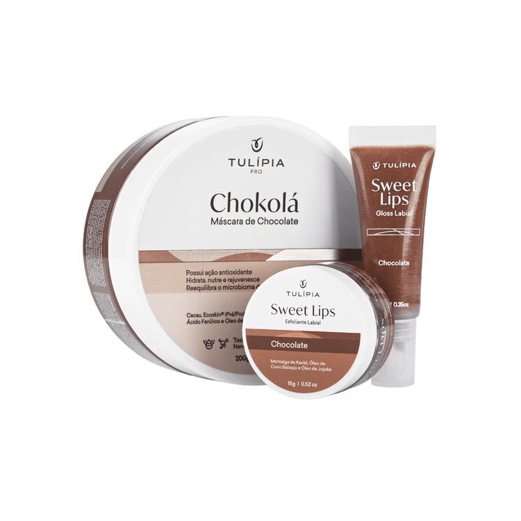 Kit Sweet Lips Chokolá | Tulípia Cosméticos