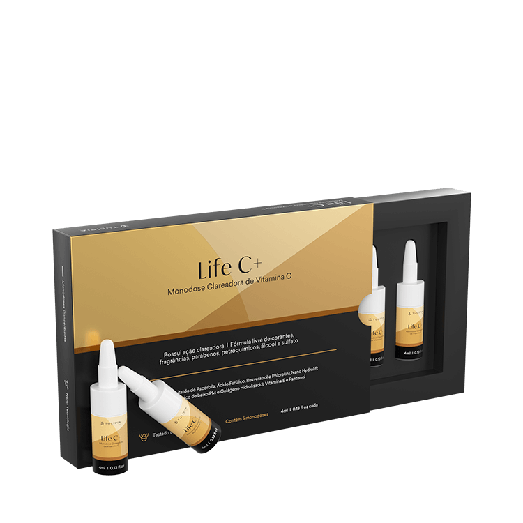 Foto do cosmético LIFE C+ NANO MONODOSE CLAREADORA 4ML - 5 AMP