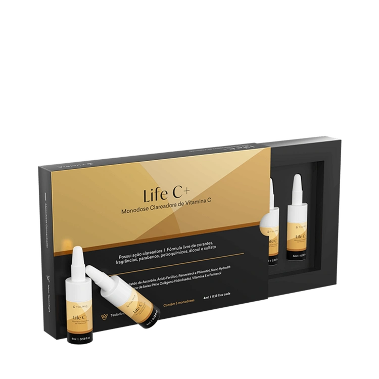 Foto do cosmético LIFE C+ NANO MONODOSE CLAREADORA 4ML - 5 AMP