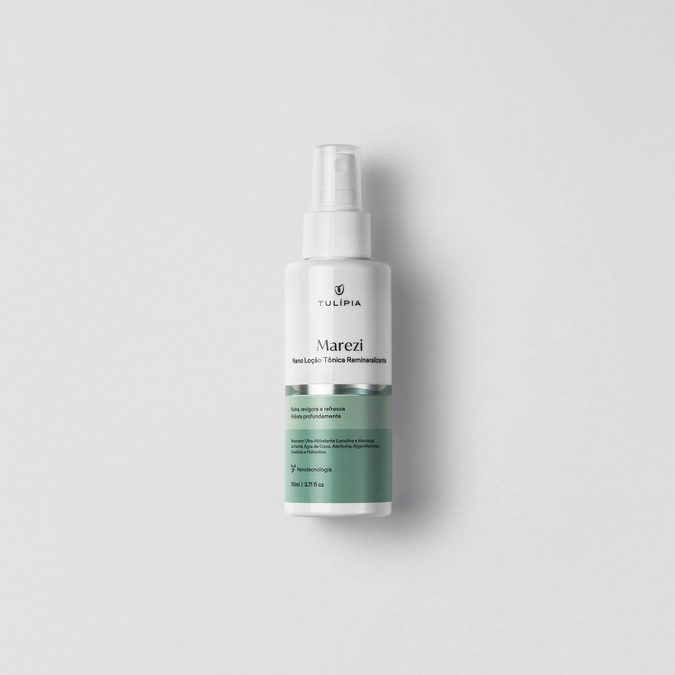 Foto do cosmético MAREZI NANO LOÇÃO TÔNICA REMINERALIZANTE 110ML