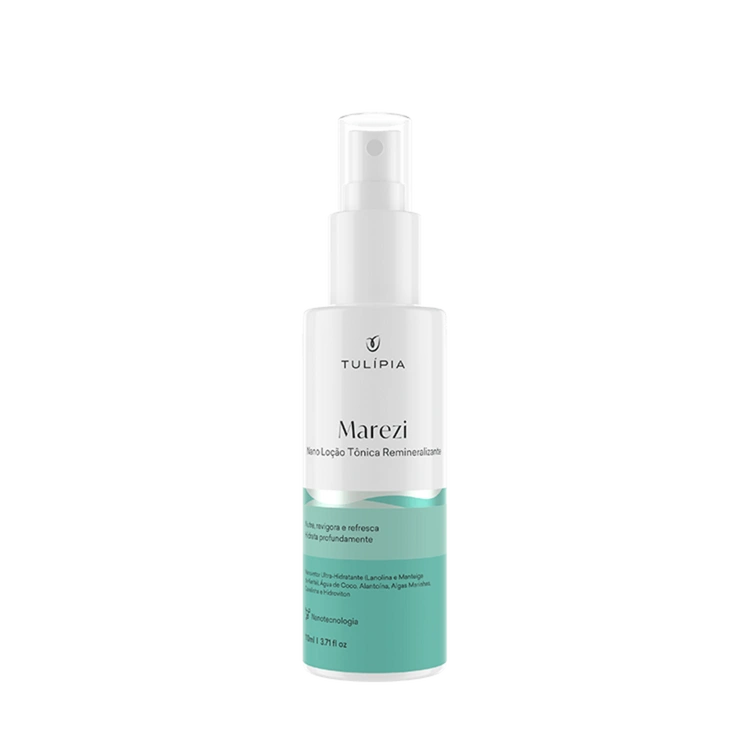 Foto do cosmético MAREZI NANO LOÇÃO TÔNICA REMINERALIZANTE 110ML