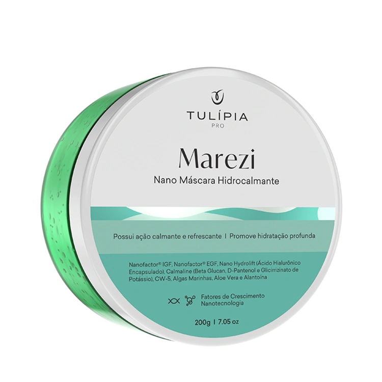 Foto do cosmético MAREZI NANO MÁSCARA HIDROCALMANTE 200G