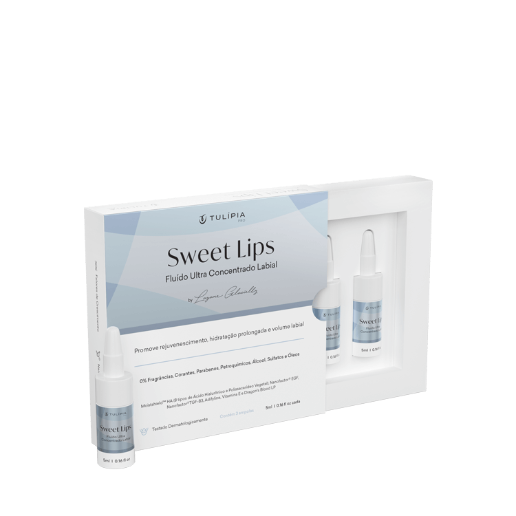 Foto do cosmético SWEET LIPS FLUIDO ULTRACONCENTRADO LABIAL 3 AMP 5ML